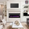 Hastings Home Hastings 54 inch Home Electric Fireplace- Wall Mounted Color Changing LED Flames with Remote Control 349622YYF
